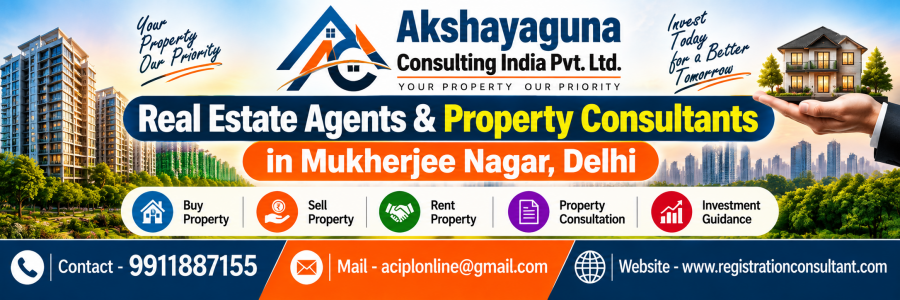 real estate agents mukherjee nagar
